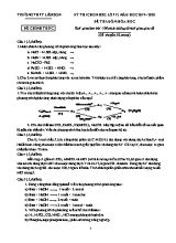 Đề thi chọn học sinh giỏi môn Hóa học Lớp 12 - Năm học 2019-2020 - Trường THPT Liễn Sơn (Có đáp án)